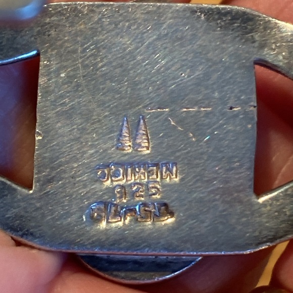 🎉 STERLING SILVER BLUE LAPIS WITH GOLDEN FLECKS CUFF BRACELET ‼️ - Picture 6 of 12